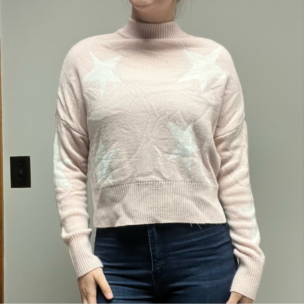True Craft Light Pink Star Sweater